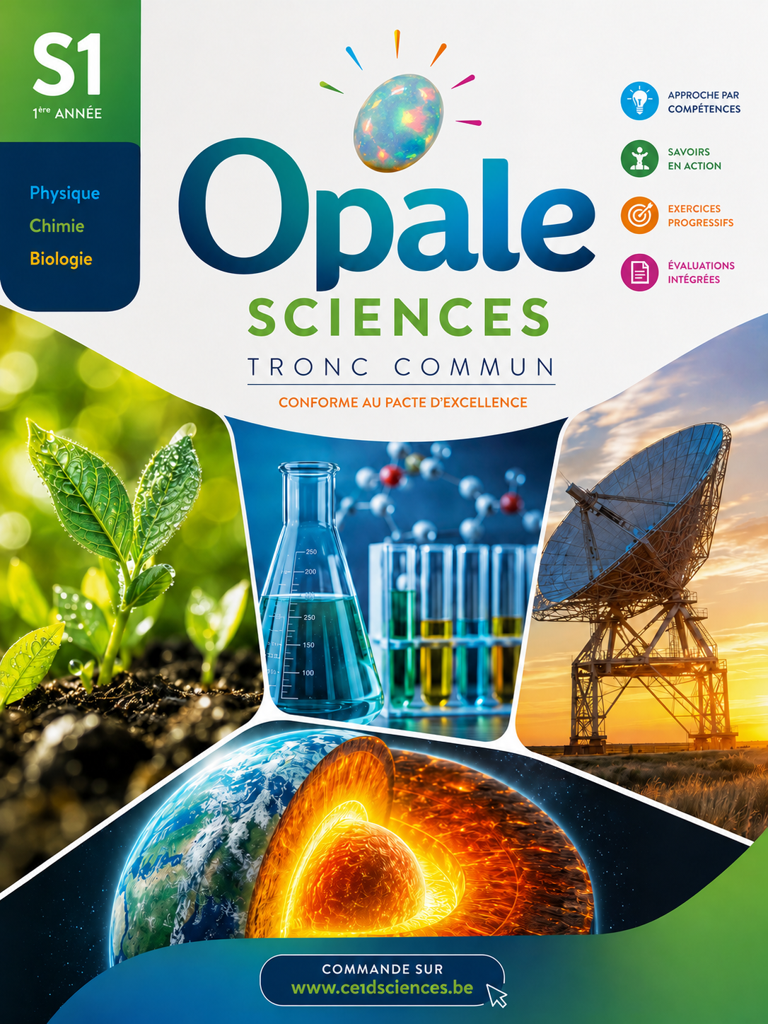 Couverture du manuel OPALE Sciences — Tronc commun S1