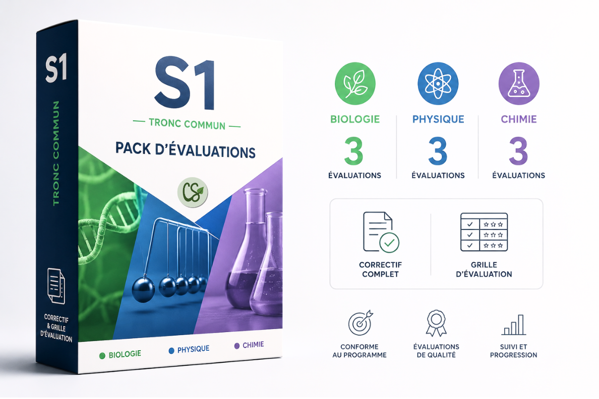 Pack d'évaluations avec correctifs et grilles